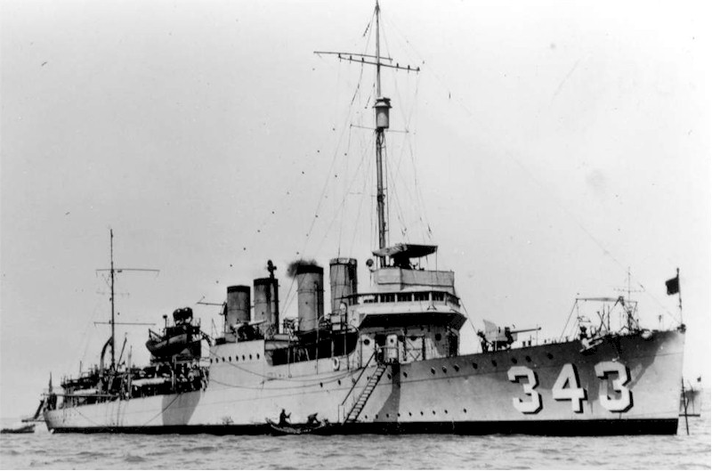 Американский эсминец «Ноа», обстрелявший Нанкин в марте 1927 года